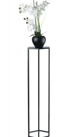 Kwietnik stojak na kwiaty czarny 100 cm LOFT * HowHomely Best
