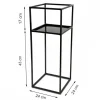Kwietnik stojak na kwiaty z półką 60 cm LOFT * HowHomely