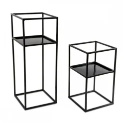 Kwietnik stojak na kwiaty z półką 40 cm LOFT * HowHomely Discount