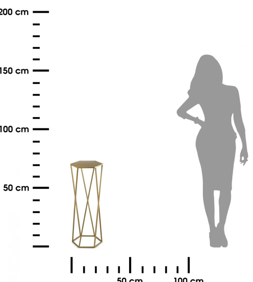 Kwietnik stojak na rośliny złoty 70 cm GLAM * HowHomely Hot