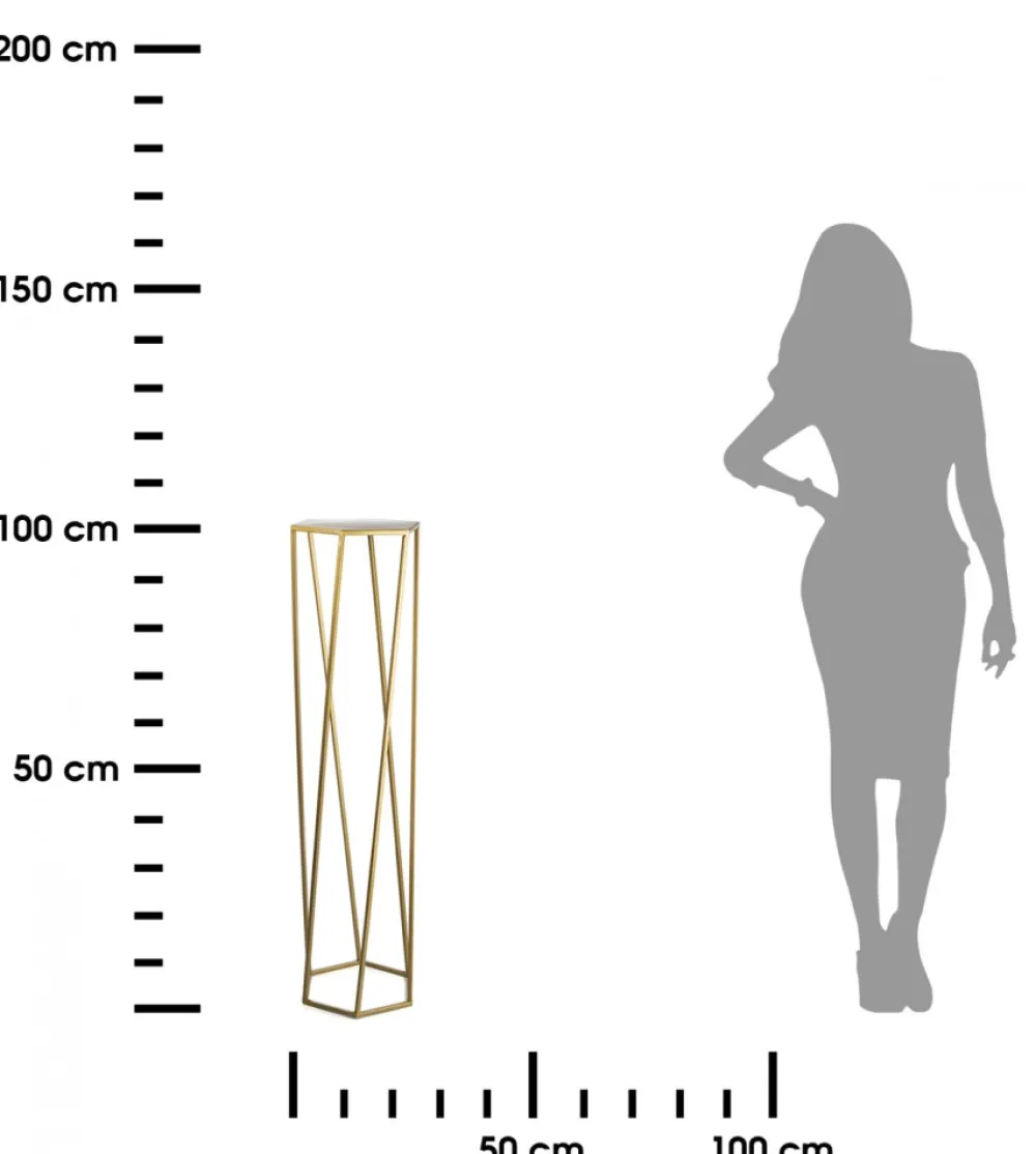 Kwietnik stojak na rośliny złoty 100 cm GLAM * HowHomely Clearance