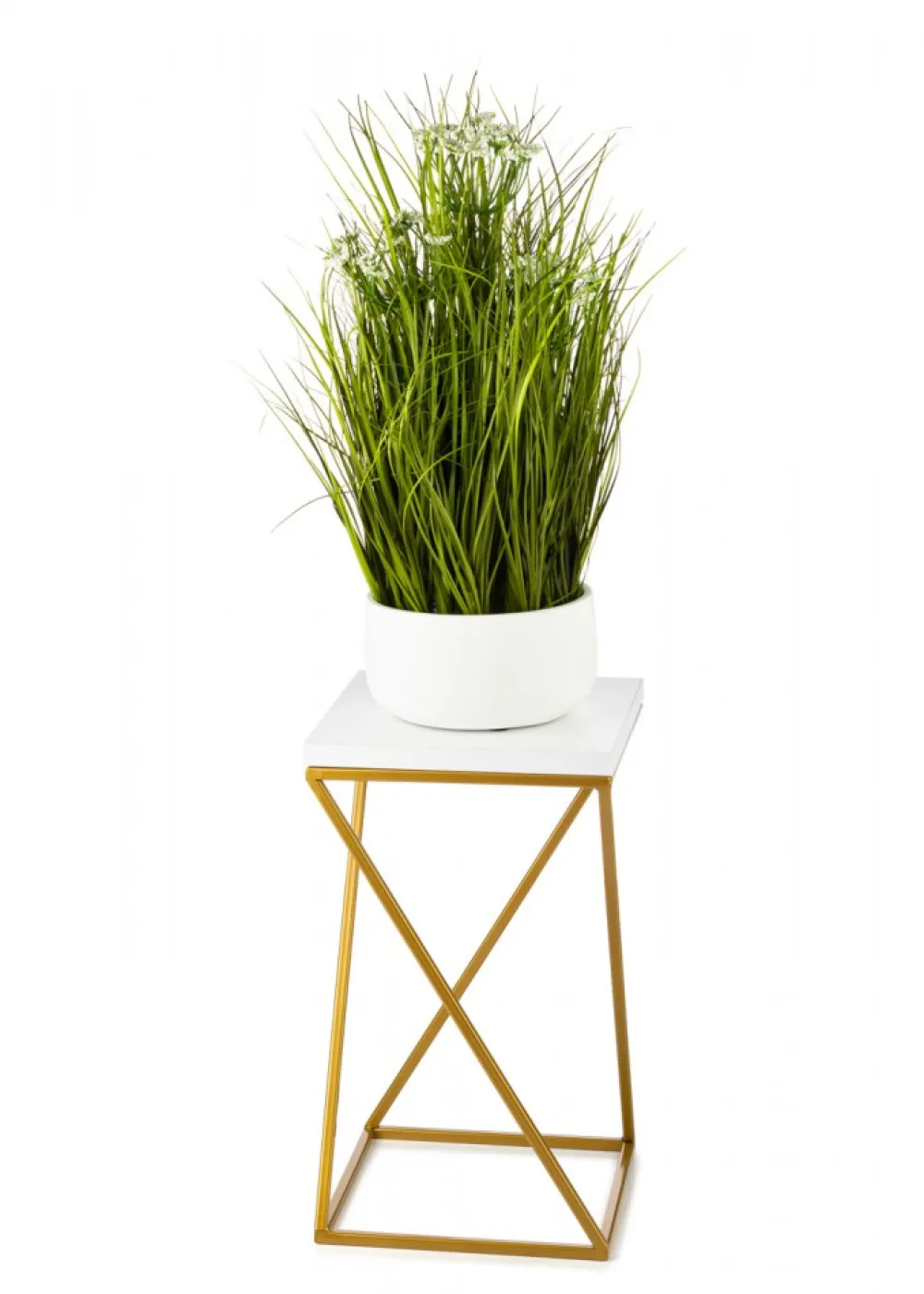 Kwietnik stojący 40 cm blat biały GLAMOUR * HowHomely Outlet