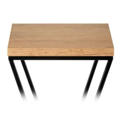 Kwietnik stojący 100 cm czarny z blatem * HowHomely New