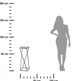 Kwietnik stojący 70 cm z blatem LOFT na kwiaty * HowHomely Hot