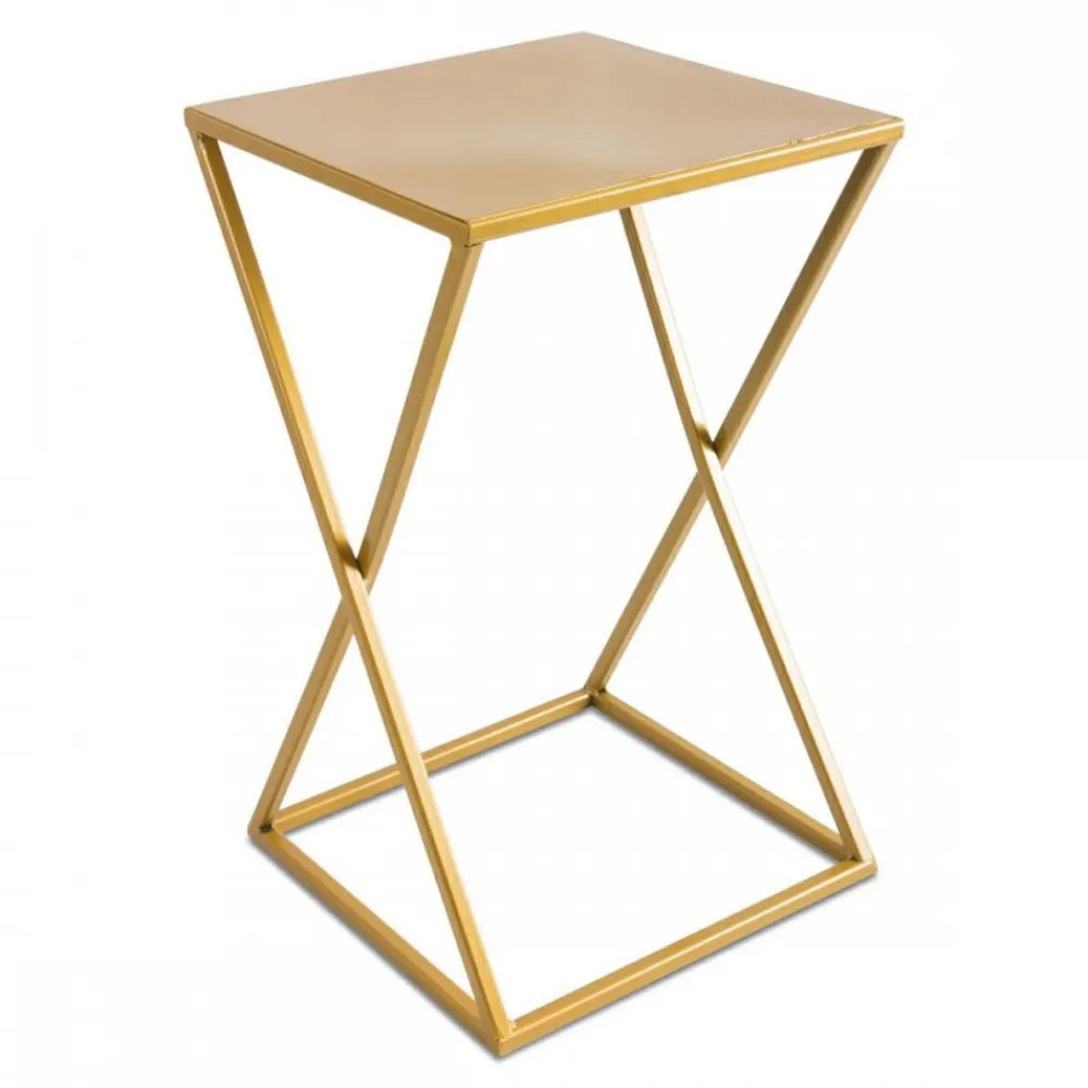 Kwietnik stojący 40 cm złoty nowoczesny GLAM * HowHomely Sale