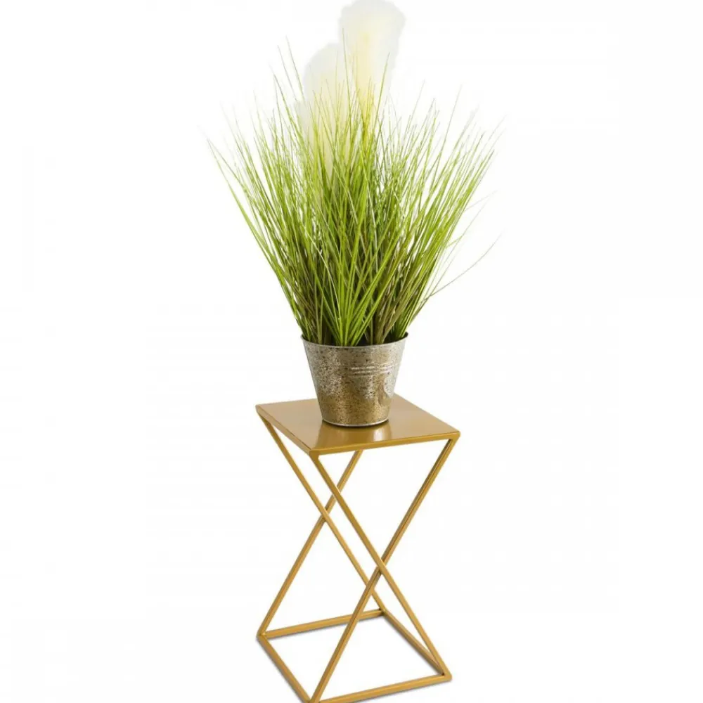 Kwietnik stojący 40 cm złoty nowoczesny GLAM * HowHomely Sale