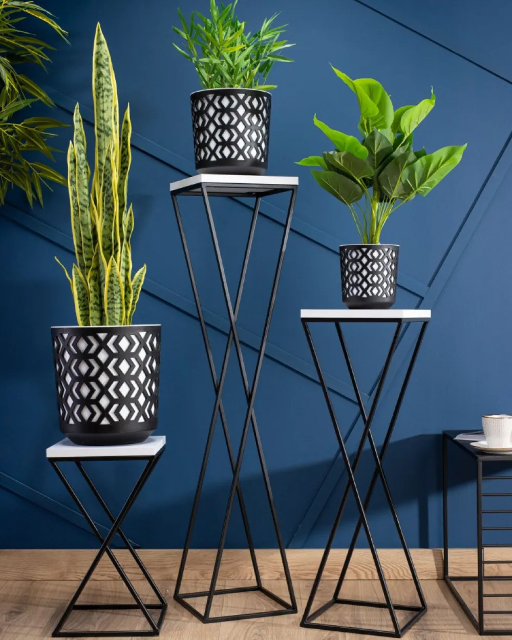 Kwietnik stojący LOFT 40 cm z blatem MDF * HowHomely Sale