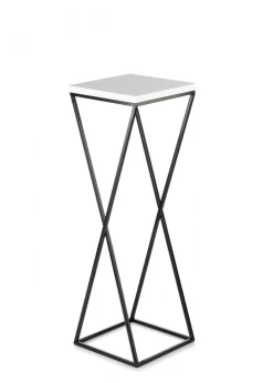 Kwietnik stojący LOFT 70 cm z blatem MDF metal * HowHomely Best