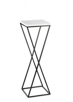Kwietnik stojący LOFT 70 cm z blatem MDF metal * HowHomely Best
