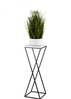 Kwietnik stojący LOFT 70 cm z blatem MDF metal * HowHomely Best