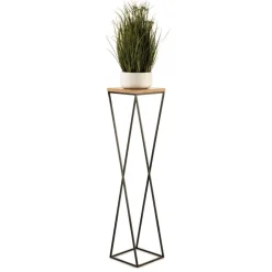 Kwietnik stojący metal 100 cm LOFT Lancelot MDF * HowHomely