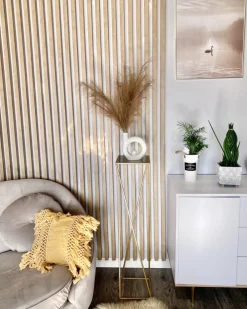 Kwietnik stojący na kwiaty 100 cm złoty GLAM * HowHomely