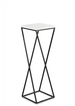 Kwietnik stojący na kwiaty LOFT 70 cm z blat biały * HowHomely Hot