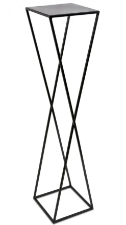 Kwietnik stojący nowoczesny czarny 100 cm LOFT * HowHomely Best