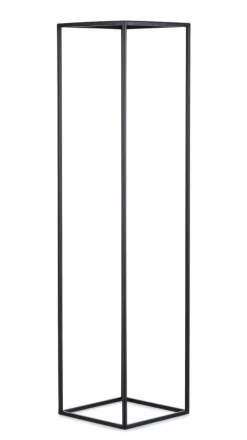 Kwietnik stojący nowoczesny 100 cm czarny LOFT * HowHomely Sale