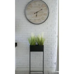 Kwietnik stojący skrzynia czarny 90 cm LOFT * HowHomely Best