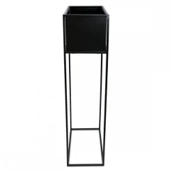 Kwietnik stojący skrzynia czarny 90 cm LOFT * HowHomely Best
