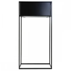Kwietnik stojący skrzynia czarny 90 cm LOFT * HowHomely Best