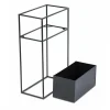 Kwietnik stojący skrzynia czarny 70 cm LOFT * HowHomely Clearance