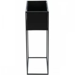 Kwietnik stojący skrzynia czarny 70 cm LOFT * HowHomely Clearance