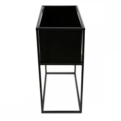Kwietnik stojący skrzynia czarny 50 cm LOFT * HowHomely Best