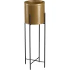 Kwietnik z osłonka 75 cm czarno złoty GALMOUR * HowHomely Outlet