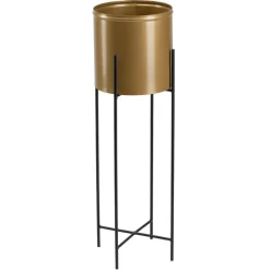 Kwietnik z osłonka 75 cm czarno złoty GALMOUR * HowHomely Outlet