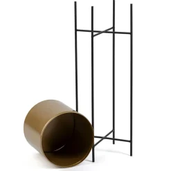 Kwietnik z osłonka 75 cm czarno złoty GALMOUR * HowHomely Outlet