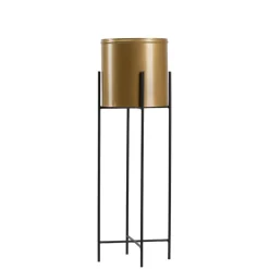 Kwietnik z osłonka 75 cm czarno złoty GALMOUR * HowHomely Outlet