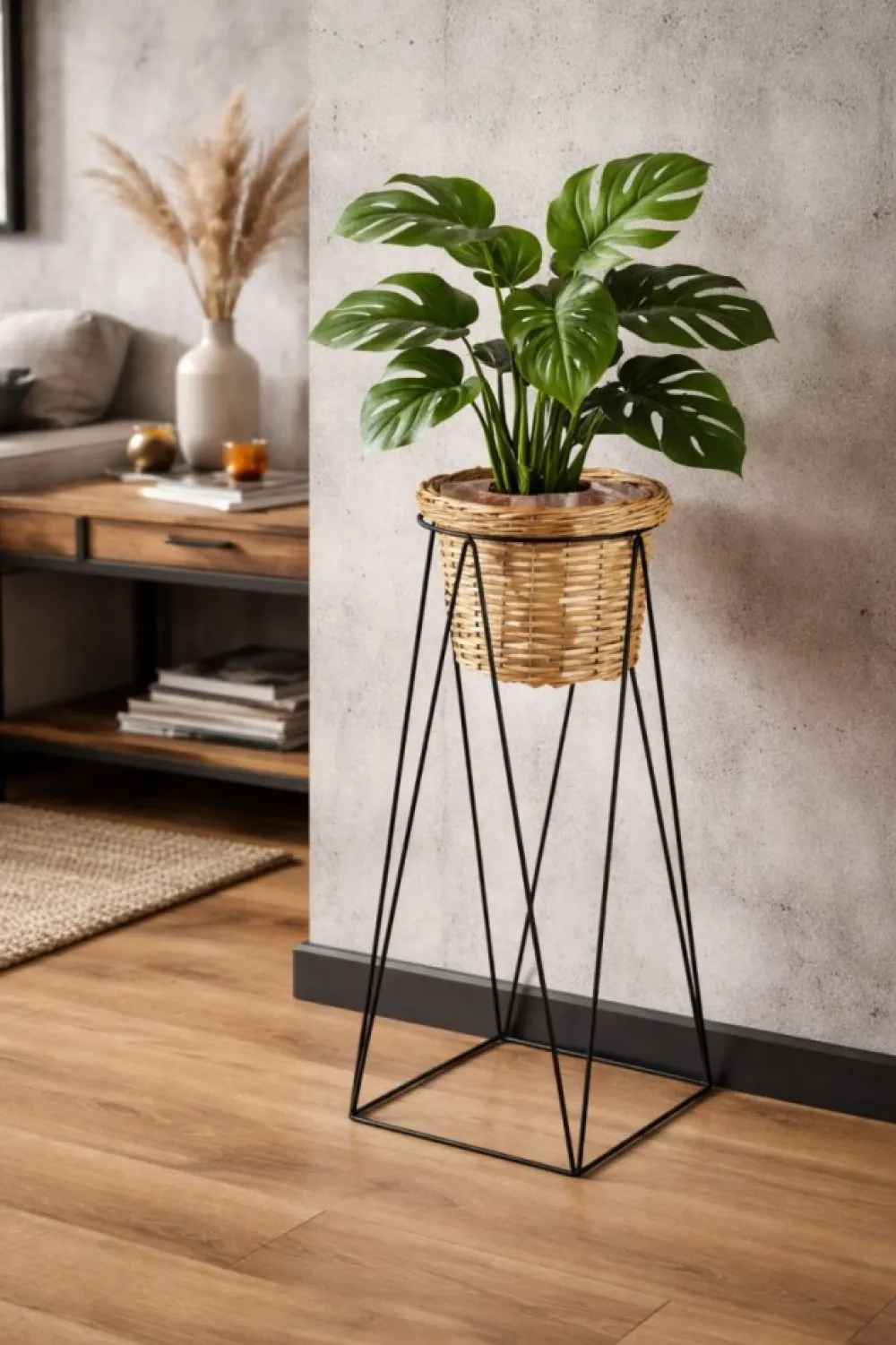 Kwietnik z osłonką Swen Natural 80 cm * Mondex Discount
