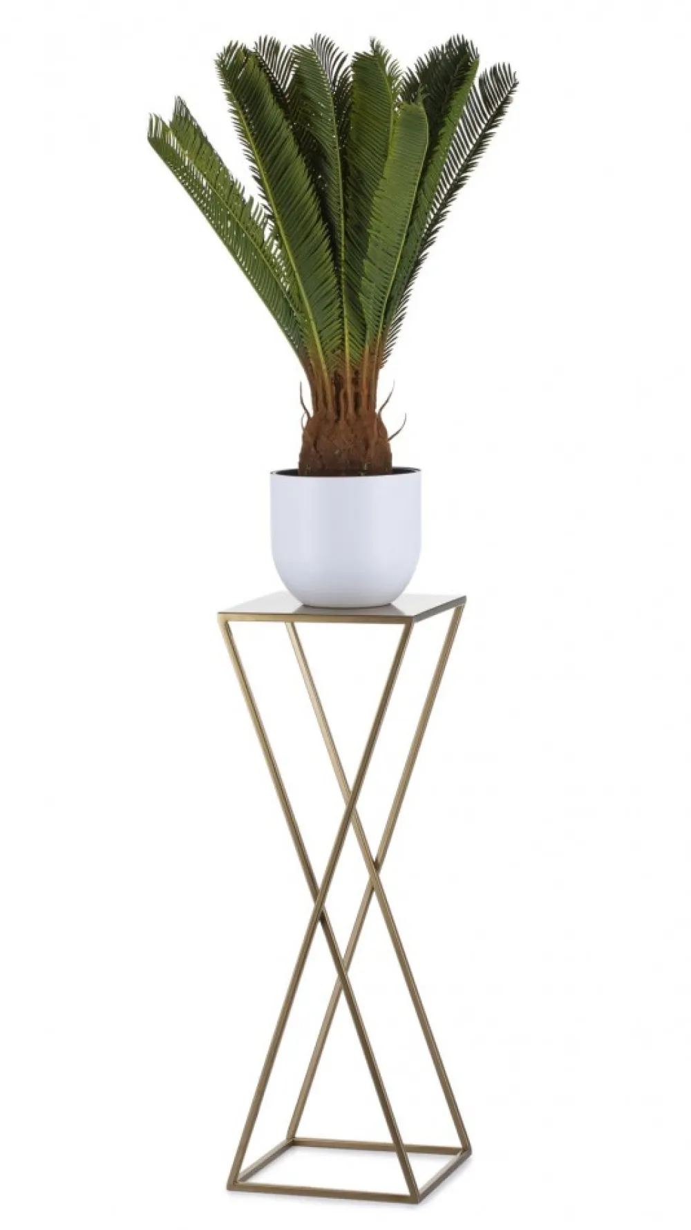 Kwietnik złoty nowoczesny stojak na rośliny 70 cm GLAM * HowHomely Discount