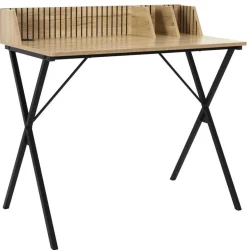 Lamelowe biurko LINEA organizer z przepustem na kable 90 cm