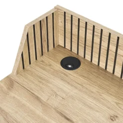 Lamelowe biurko LINEA organizer z przepustem na kable 90 cm