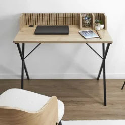 Lamelowe biurko LINEA organizer z przepustem na kable 90 cm
