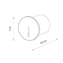 Lampa ścienna podtynkowa ABBY LED 1xLED