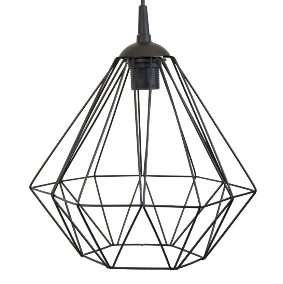 Lampa geometryczna Diamond czarna 25 cm