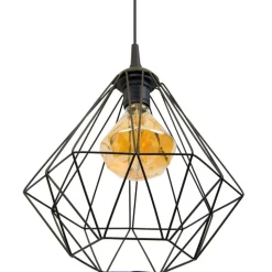 Lampa geometryczna Diamond czarna 25 cm