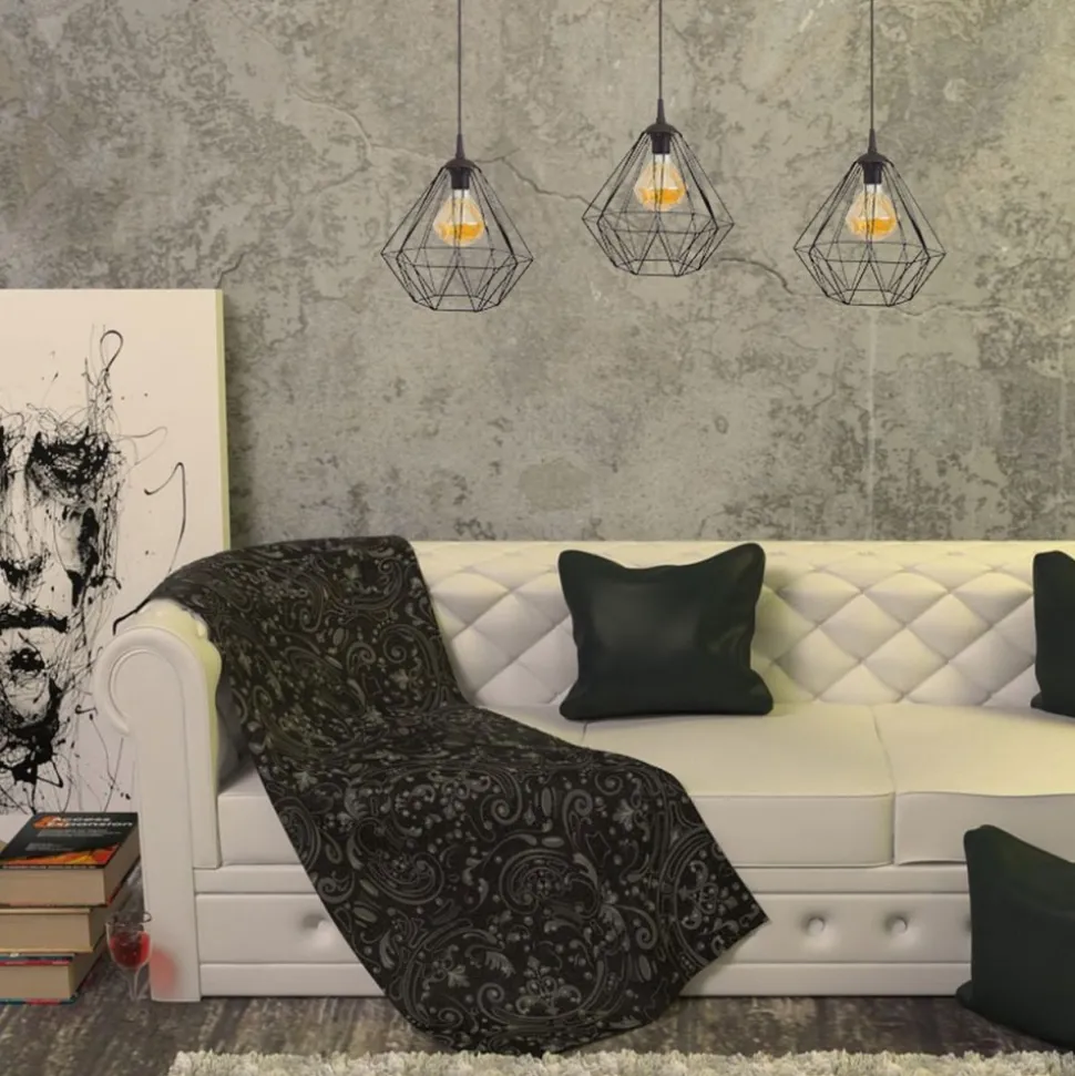 Lampa geometryczna Diamond czarna 25 cm