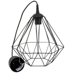 Lampa geometryczna Diamond czarna 25 cm