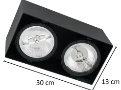 Lampa natynkowa Plaza 2xGU10 AR111
