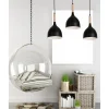 Lampa Noak Wood potrójna industrialna