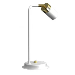 Lampa Nocna JOKER Regulowana Biały Złoty 1xGU10 36cm