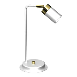 Lampa Nocna JOKER Regulowana Biały Złoty 1xGU10 36cm