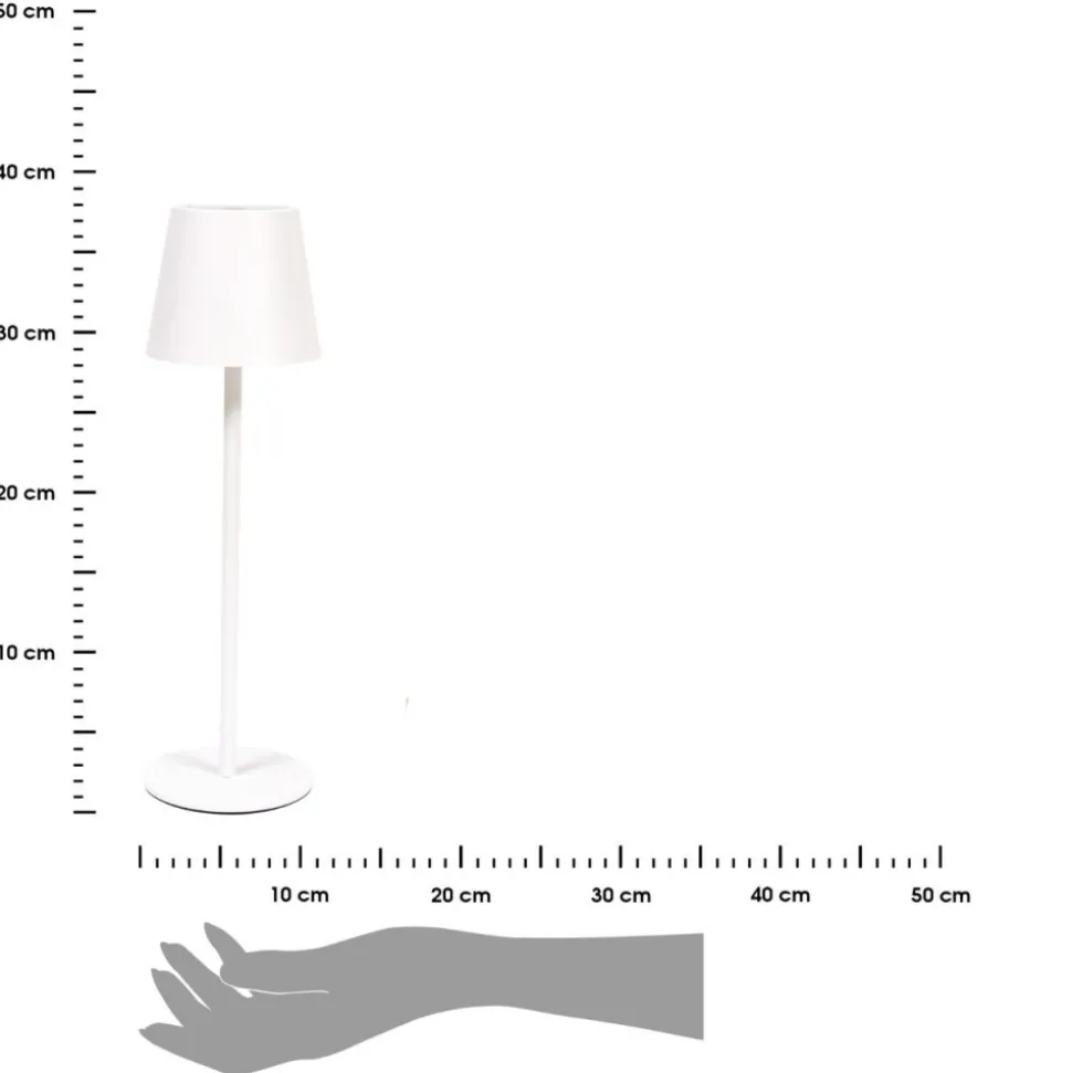 Lampa ogrodowa 36 cm Cody biała