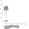 Lampa ogrodowa 36 cm Cody srebrna