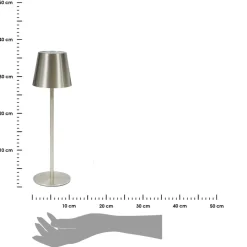 Lampa ogrodowa 36 cm Cody srebrna