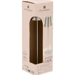 Lampa ogrodowa 36 cm Cody srebrna