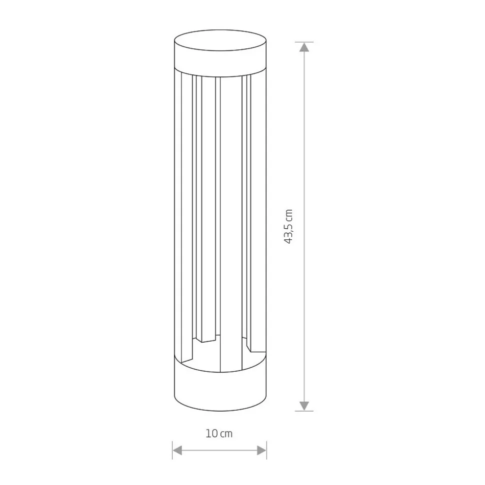Lampa Ogrodowa TEPIC Czarny 9W LED 3000K IP54 43,5cm