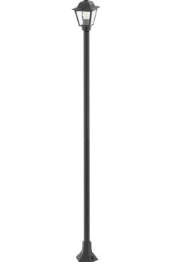 Lampa Ogrodowa ANA Czarny Szklany Klosz 1xE27 IP44 200 cm