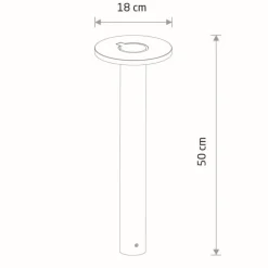 Lampa ogrodowa AXION LED czarna 8W IP65 3000K